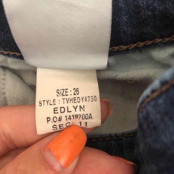 Joe’s Jeans Edlyn Denim Jean Shorts Medium Dark Wash Women’s Size 26 - Picture 6 of 14